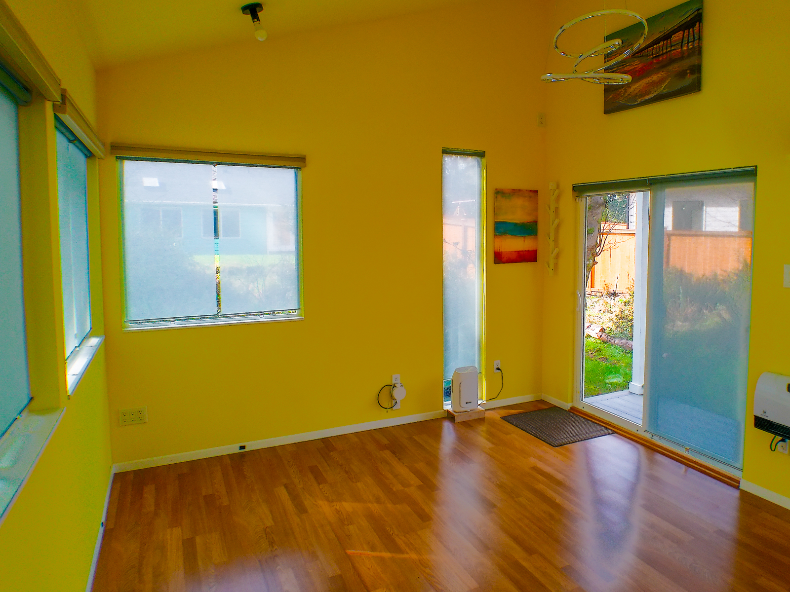 A versatile space perfect for a home office, art studio, craft room, or quiet reading retreat.