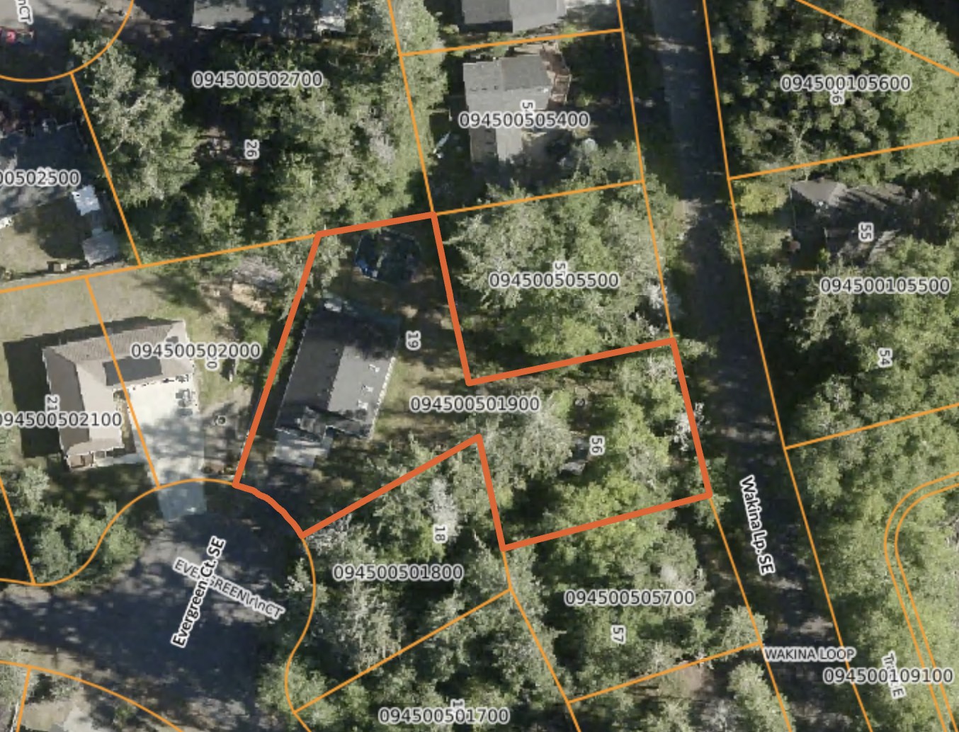 County Lot Map — Lots 19 & 56